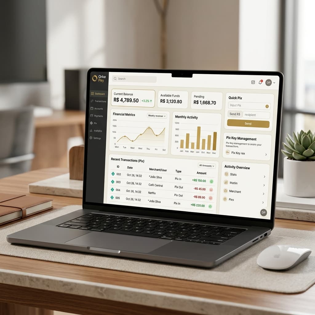 Dashboard Orke Pay